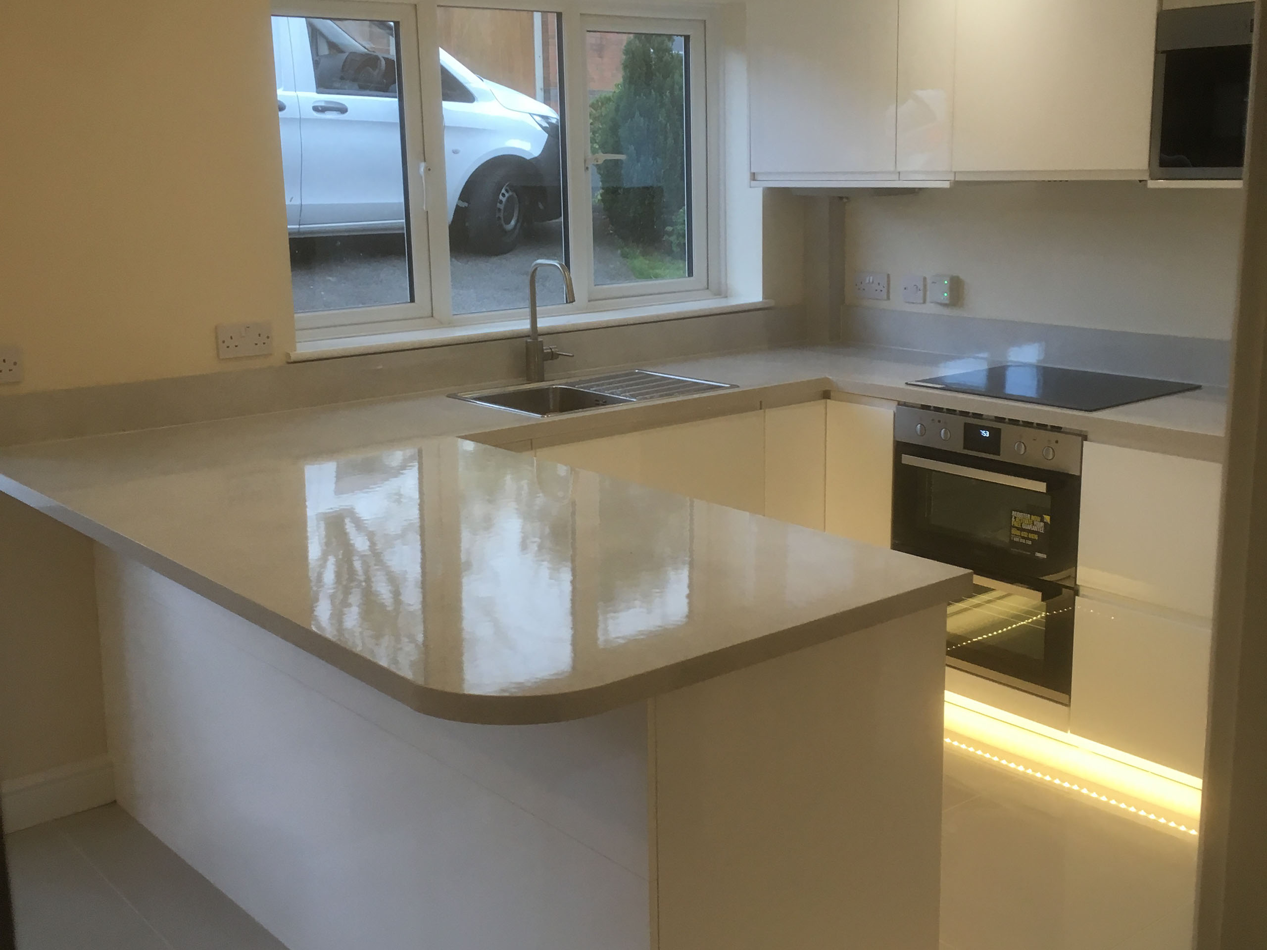 New modern fitted kitchen